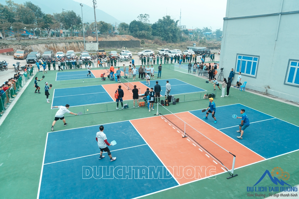 SÔI NỔI GIẢI PICKLEBALL HUYỆN TAM ĐƯỜNG LẦN THƯ I, NĂM 2024