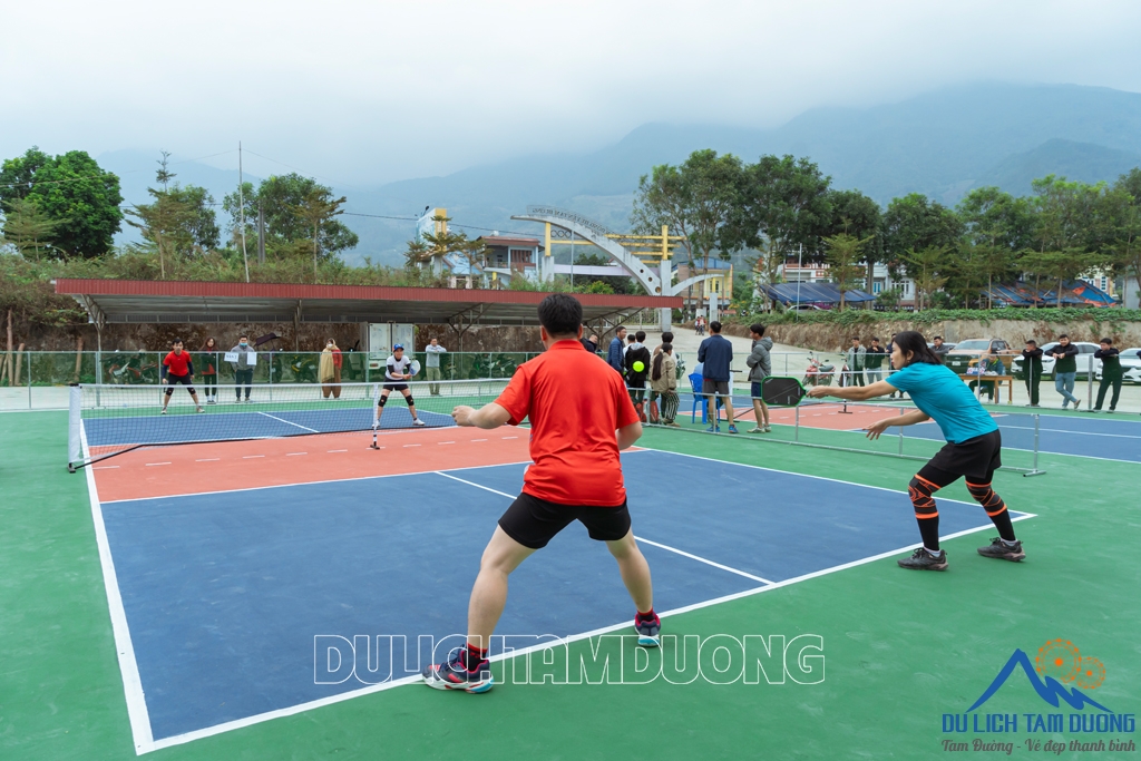 SÔI NỔI GIẢI PICKLEBALL HUYỆN TAM ĐƯỜNG LẦN THƯ I, NĂM 2024