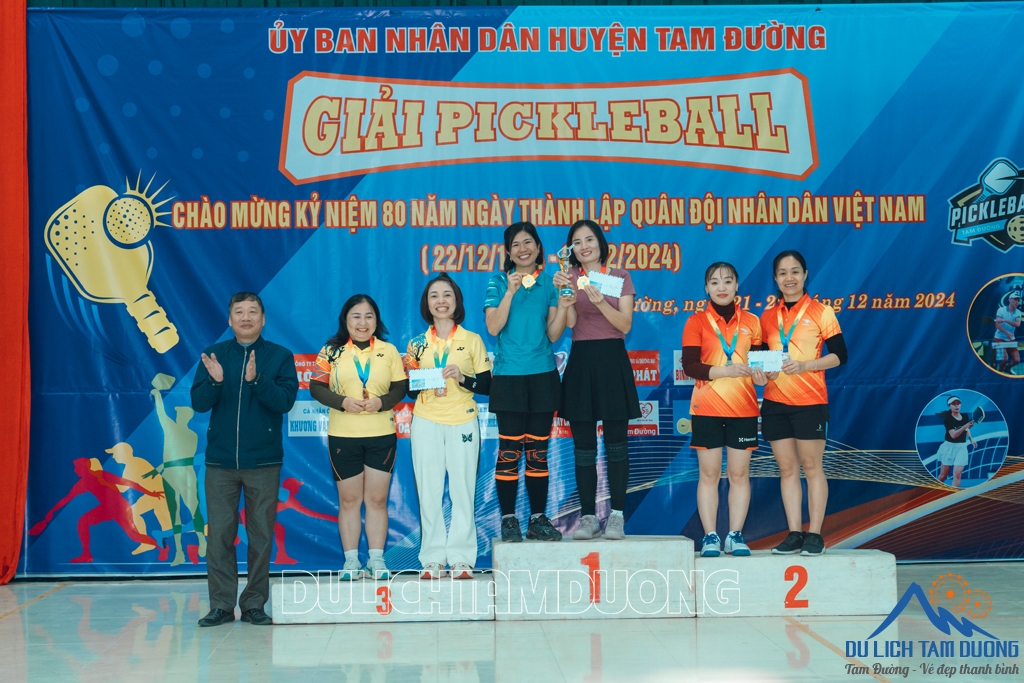 SÔI NỔI GIẢI PICKLEBALL HUYỆN TAM ĐƯỜNG LẦN THƯ I, NĂM 2024