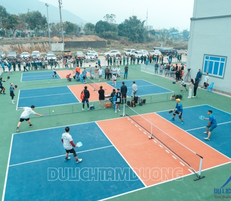 SÔI NỔI GIẢI PICKLEBALL HUYỆN TAM ĐƯỜNG LẦN THƯ I, NĂM 2024